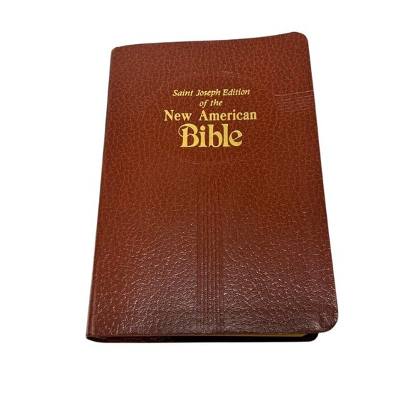 Vintage 1992 Saint Joseph Edition of the New American Bible Brown Soft Cover - Picture 3 of 14